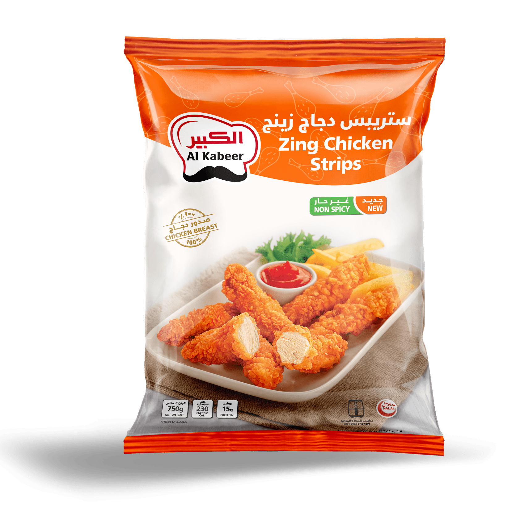 ZING CHICKEN STRIPS NON SPICY 750G