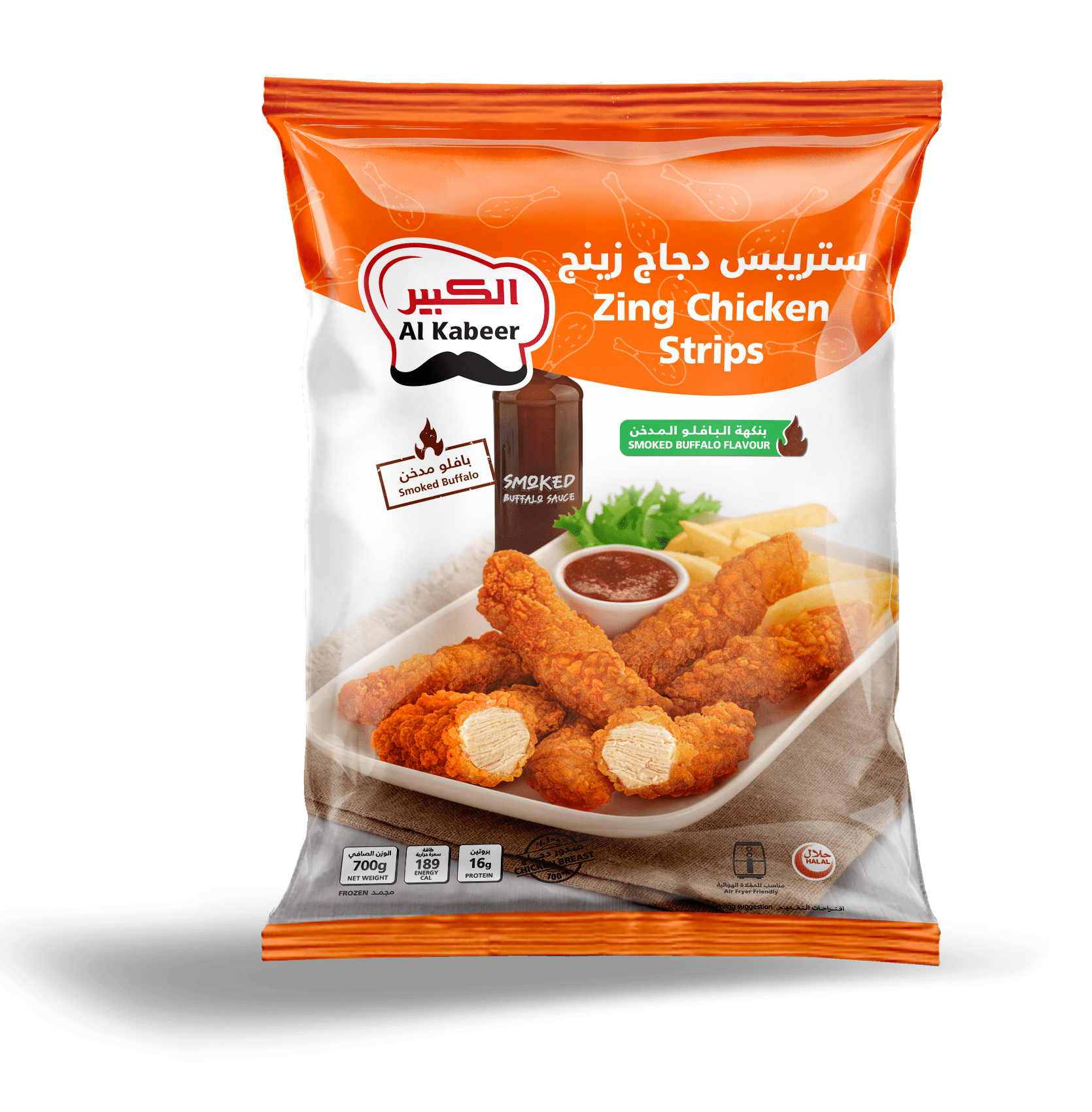 ZING CHICKEN STRIPS SMOKE BUFALLO 700G