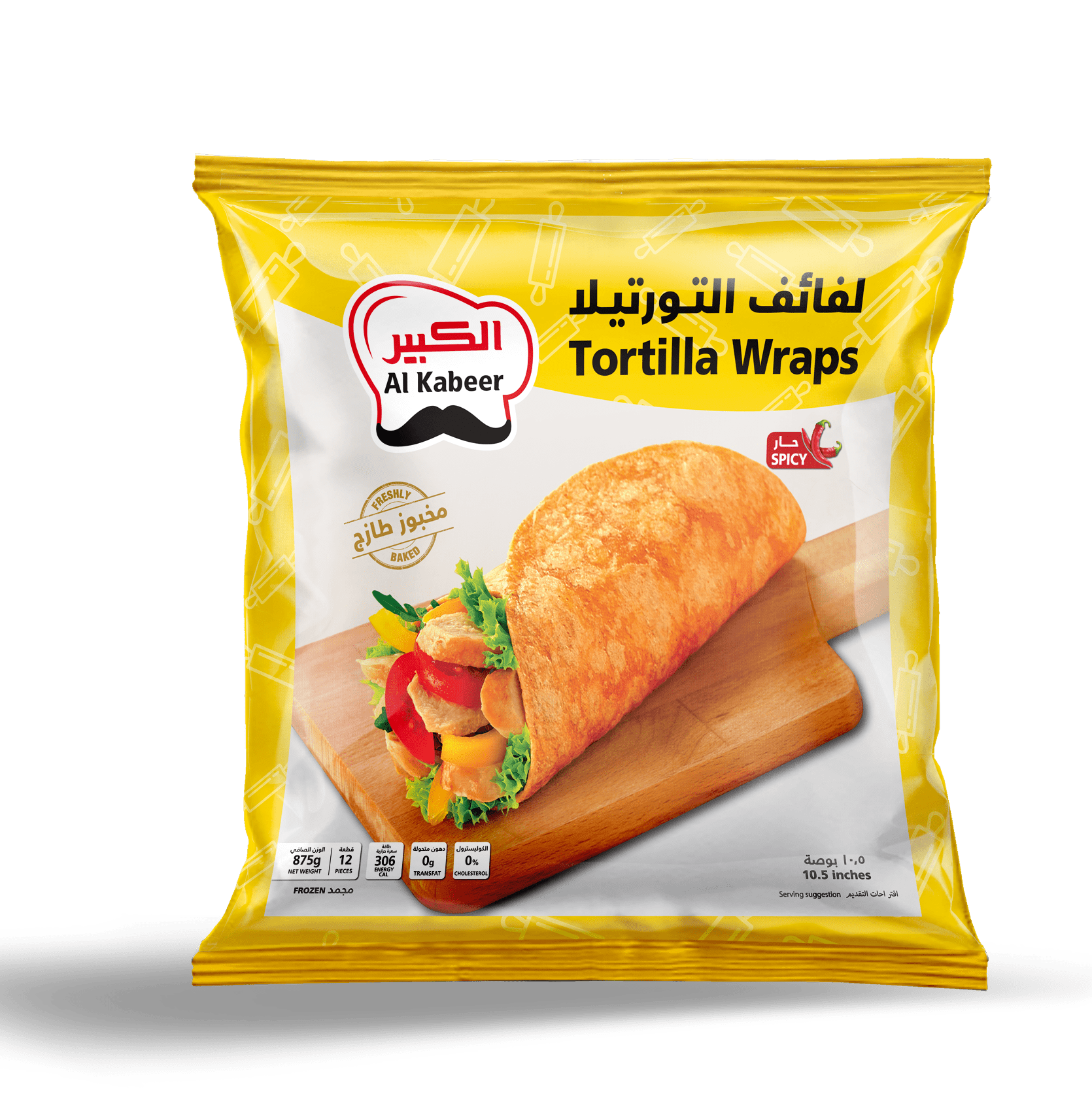 TORTILLA WRAP SPICY 10.5 INCH 875G