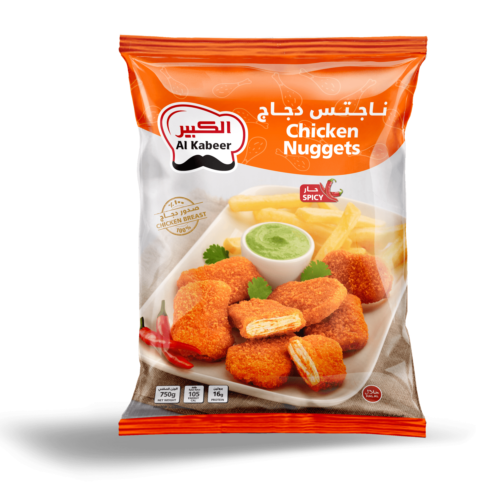 CHICKEN NUGGETS SPICY 750G