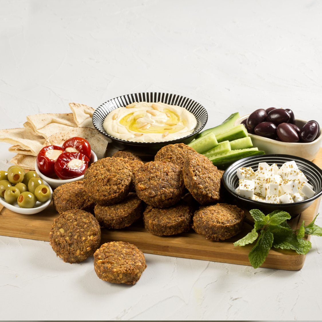 Stuffed Felafel Platter