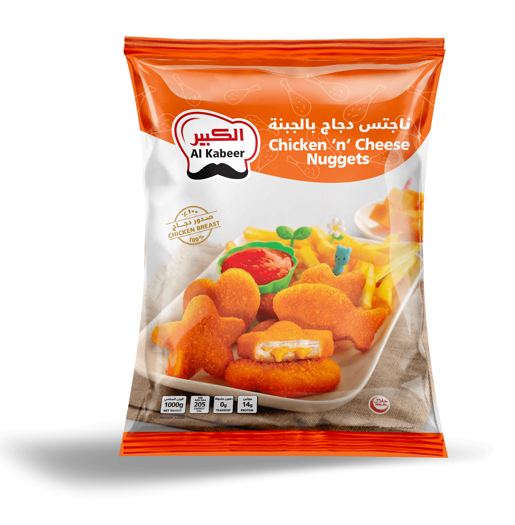 CHICKEN N CHEESE NUGGETS 1000G