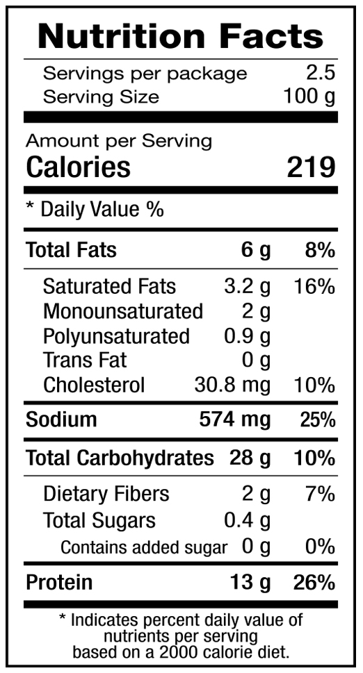 CHICKEN CHEESE STICKS 250G