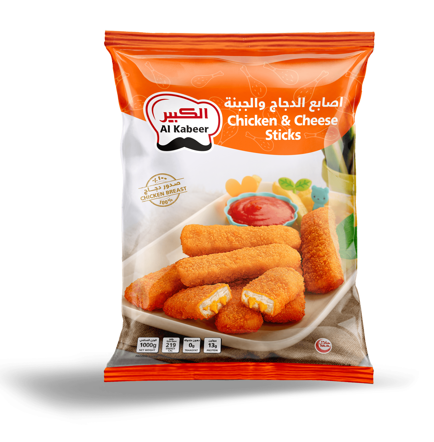 CHICKEN N CHEESE STICKS 1000G