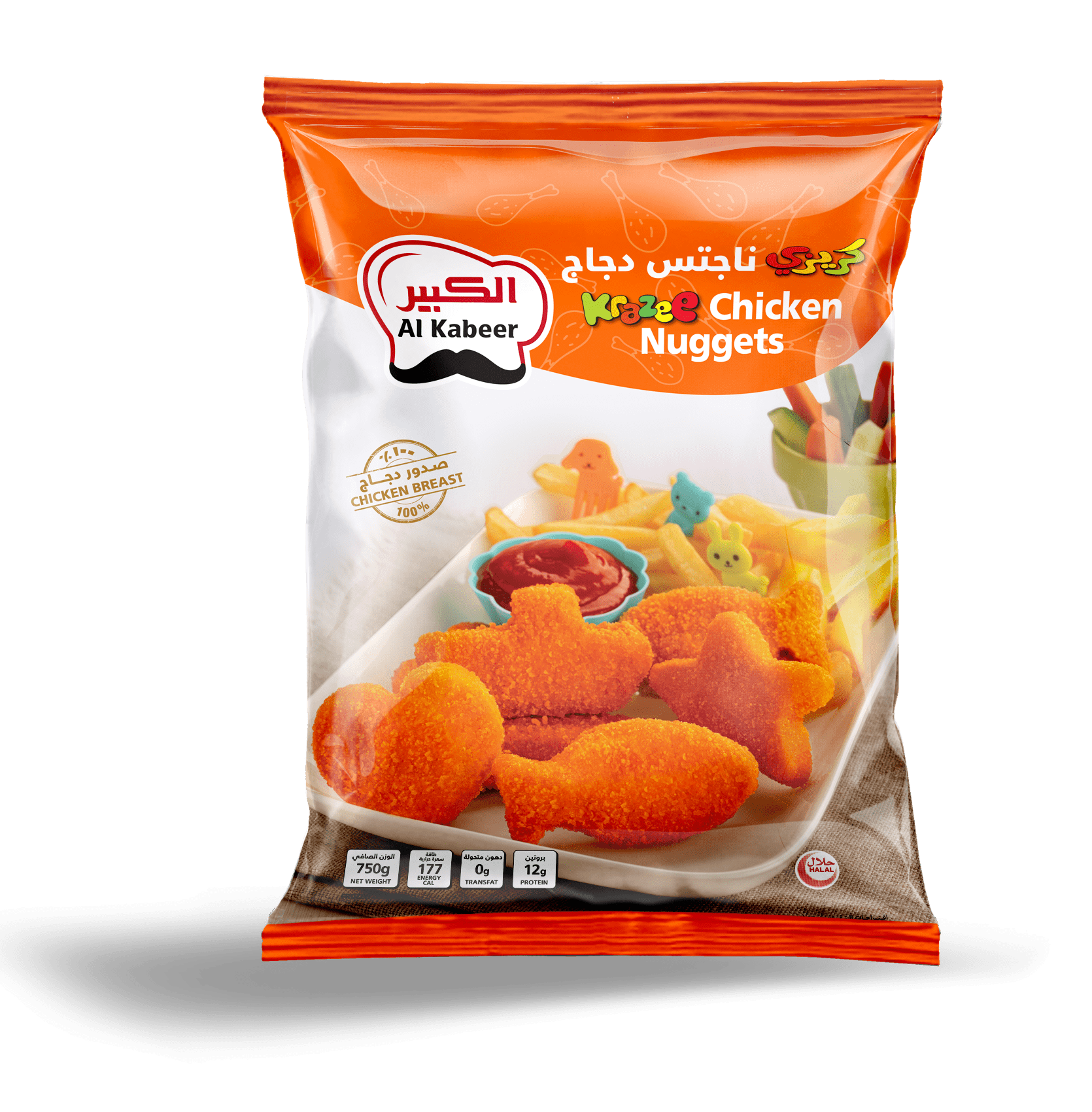 KRAZEE CHICKEN NUGGETS 750G